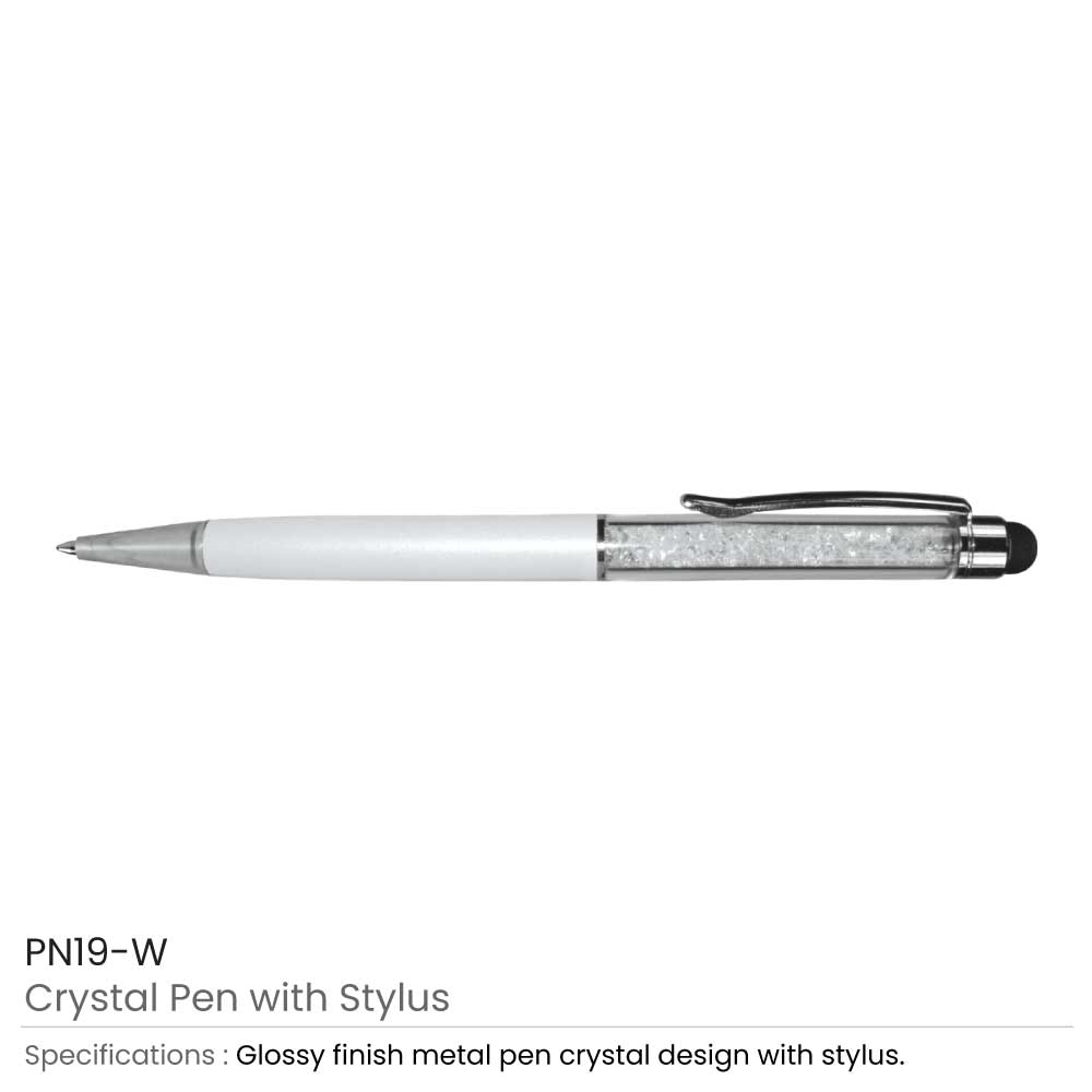 Crystal Pens with Stylus