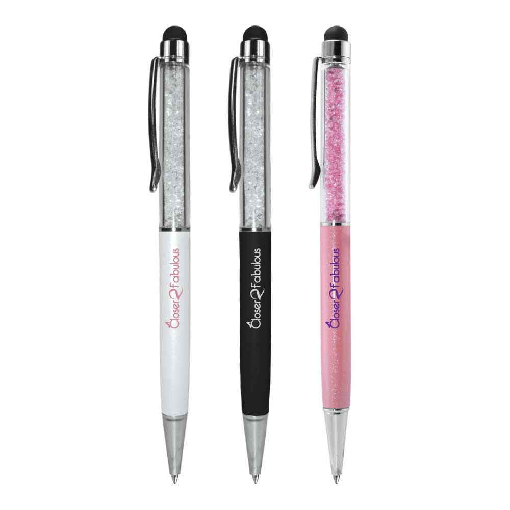 Crystal Pens with Stylus