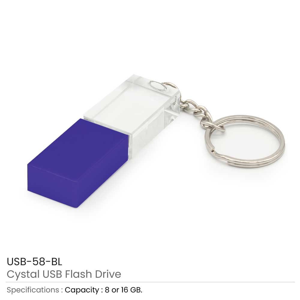 Crystal USB Flash Drives