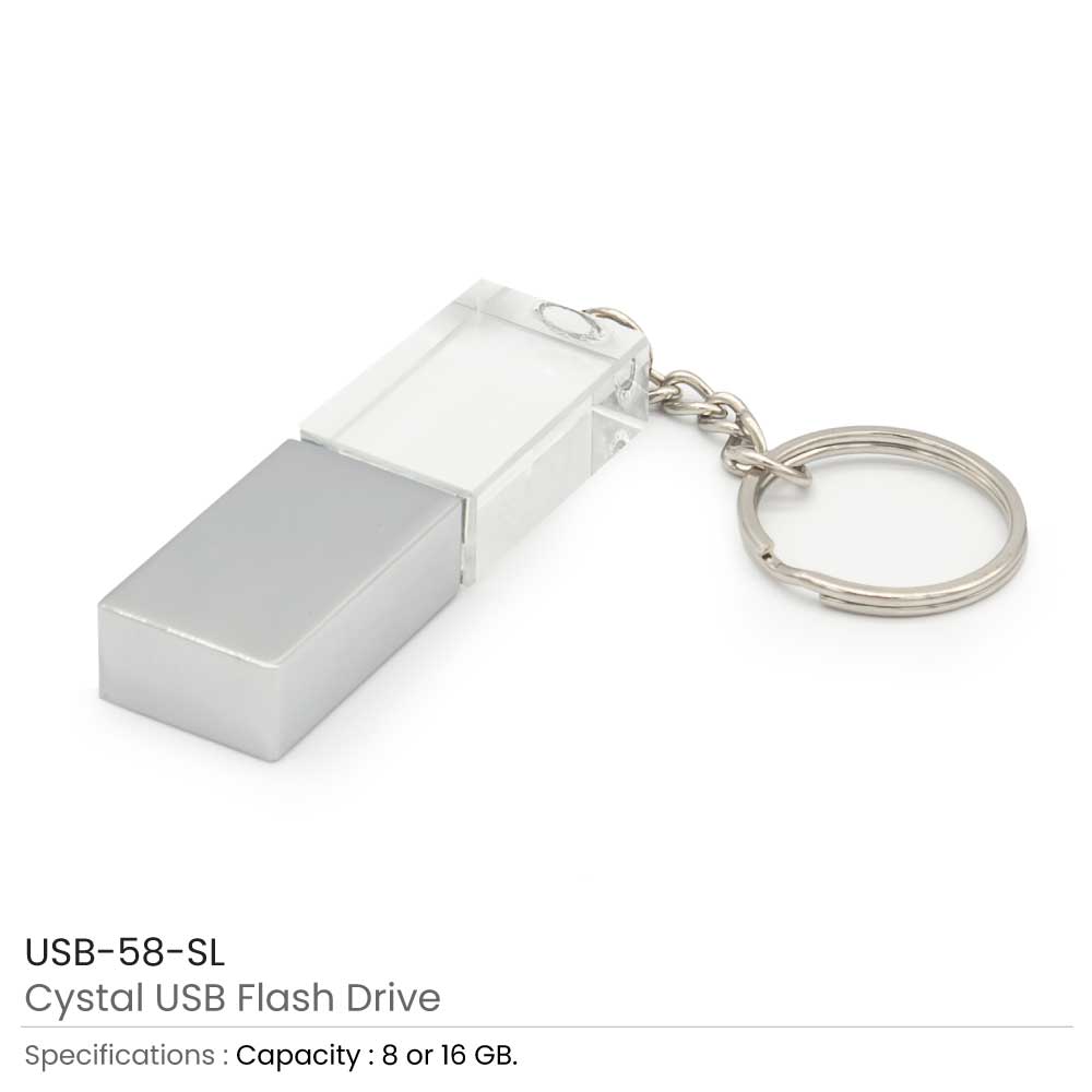 Crystal USB Flash Drives