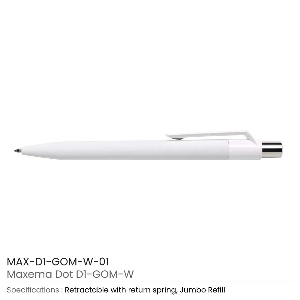 Dot Pens with White Clip