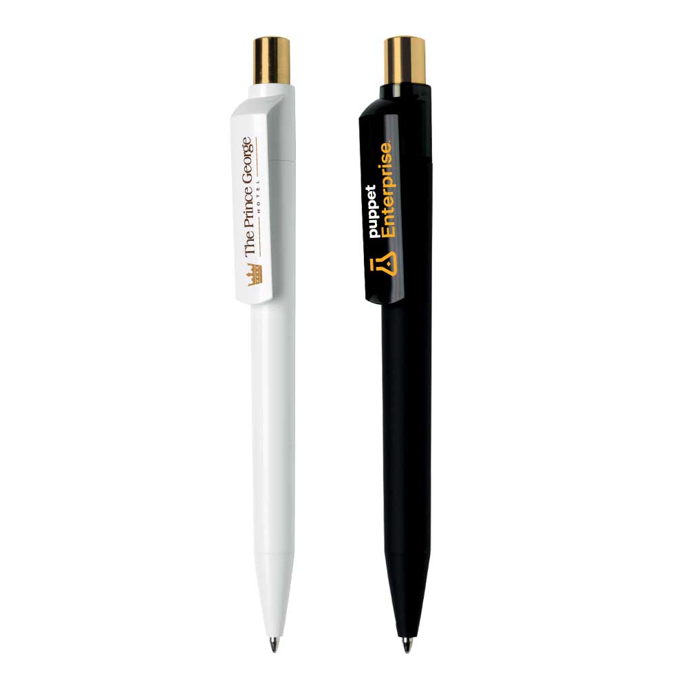 Dot Pens with Gold Push Button