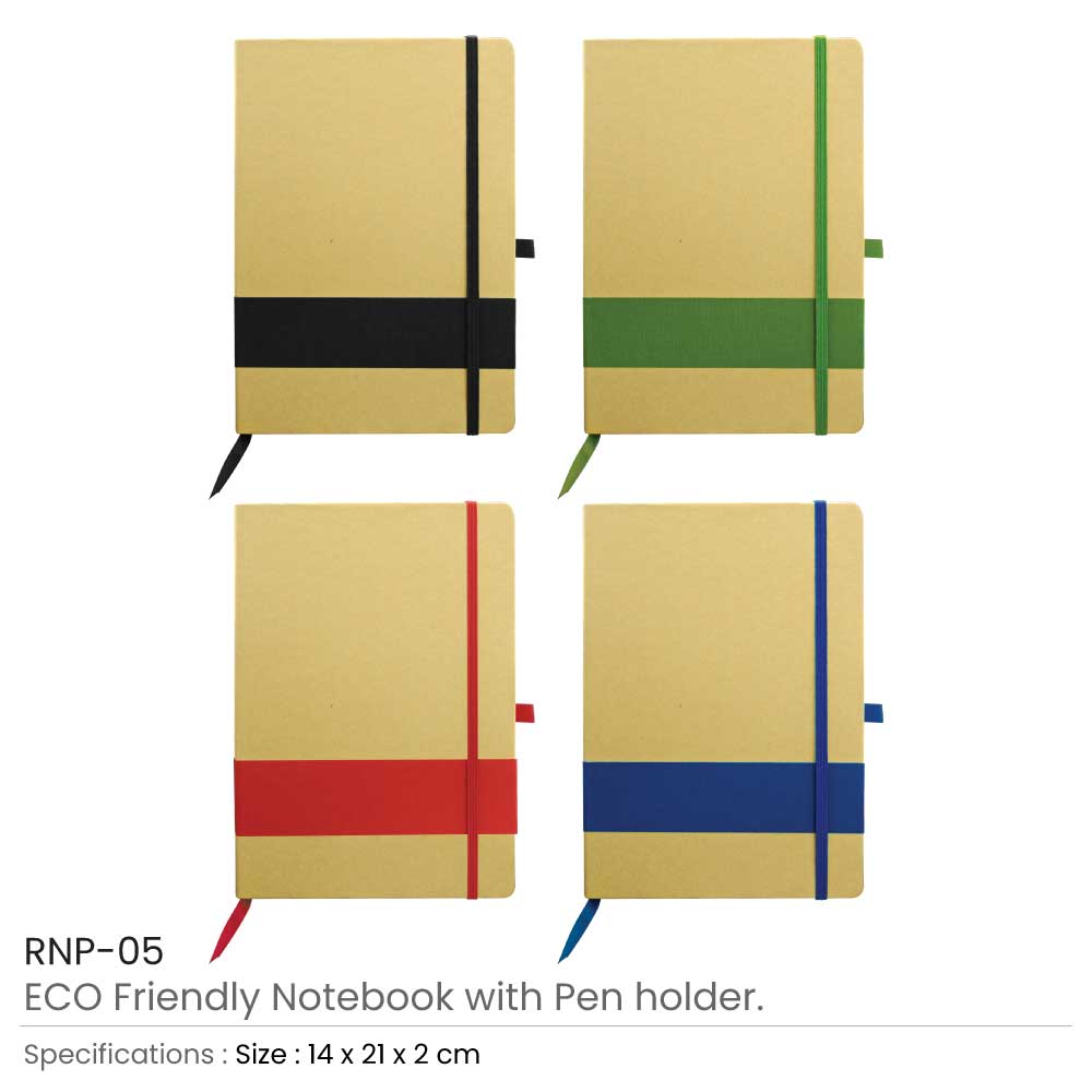 Eco-Friendly Notebooks with Pen Holder