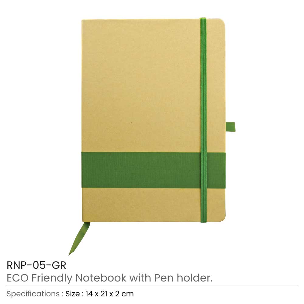 Eco-Friendly Notebooks with Pen Holder