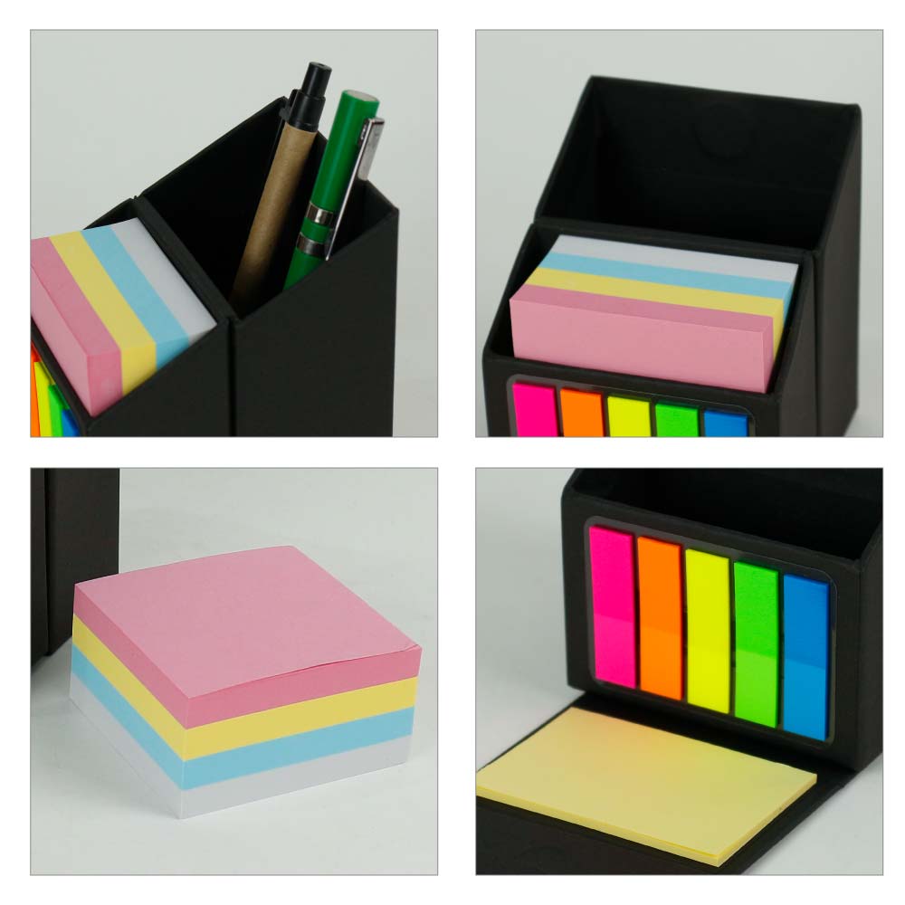 Foldable Memo Pad Sets with Stationery and Pen Holder