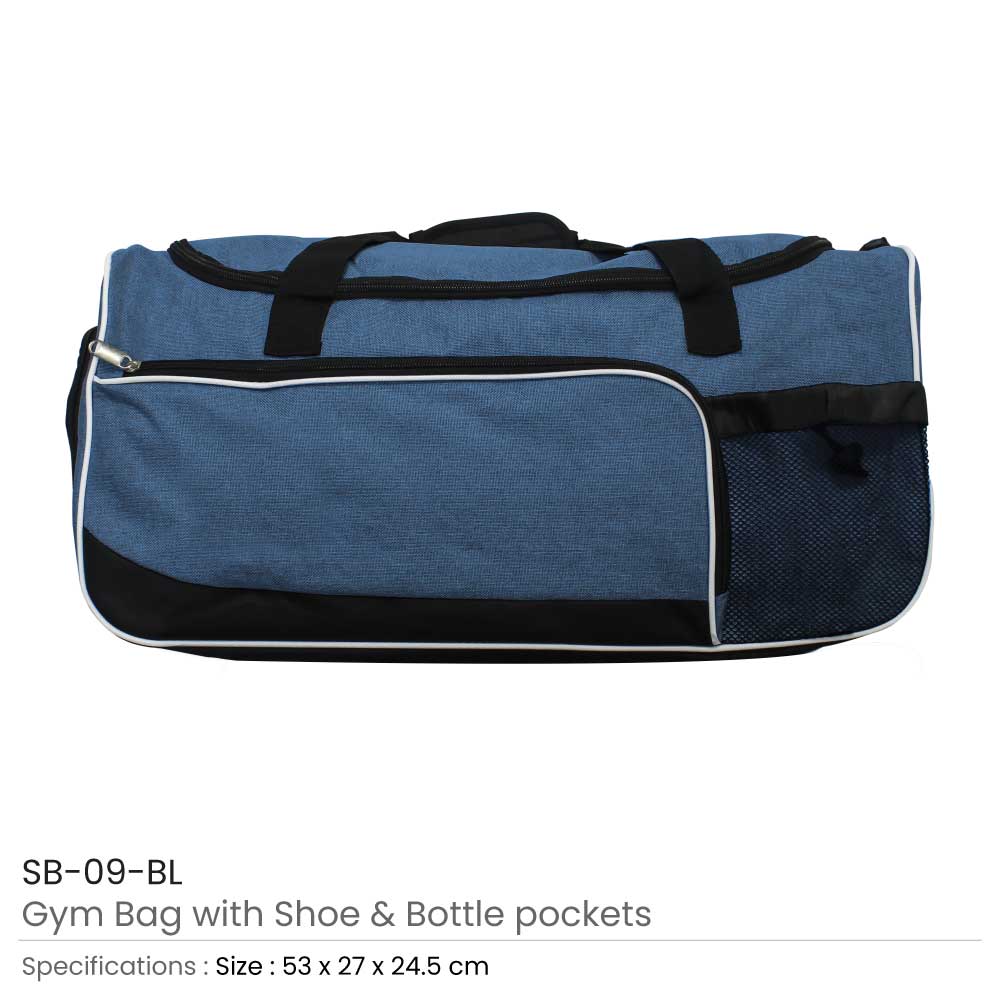 Gym Bags with Shoe and Bottle Pockets