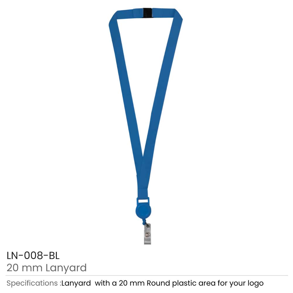 Lanyard with Reel Badge and Safety Lock