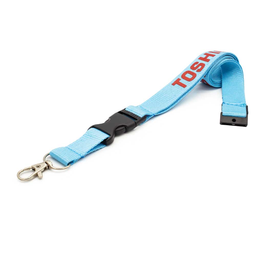 Lanyards with Hook, Safety Lock, and Buckle, 20 mm