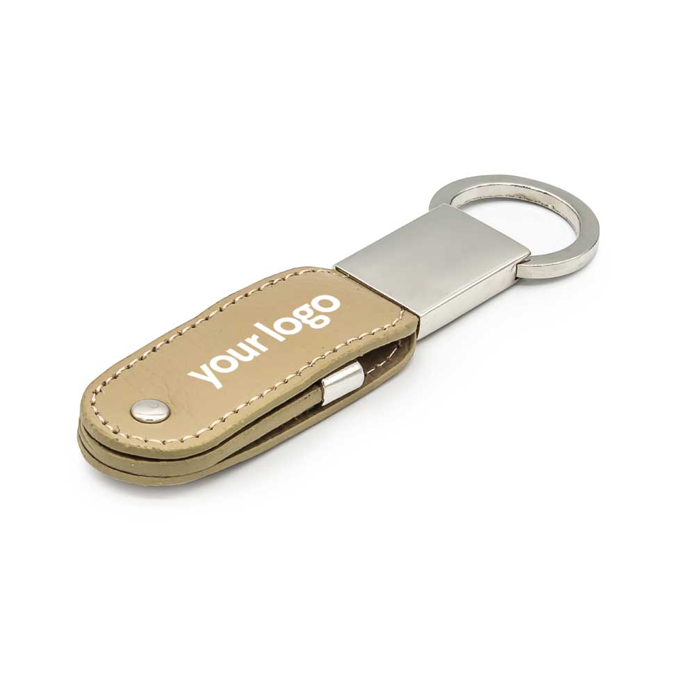 Leather Key Chain USB Flash