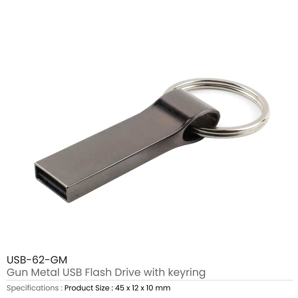 Metal USB Flash with Key Ring 16GB