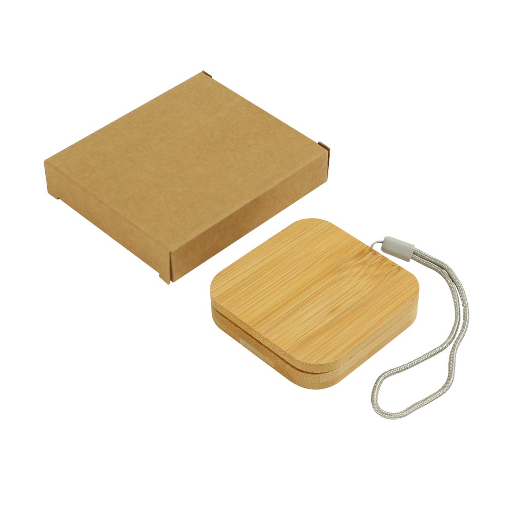 Multi-Charging Cable Set in Square Bamboo Case