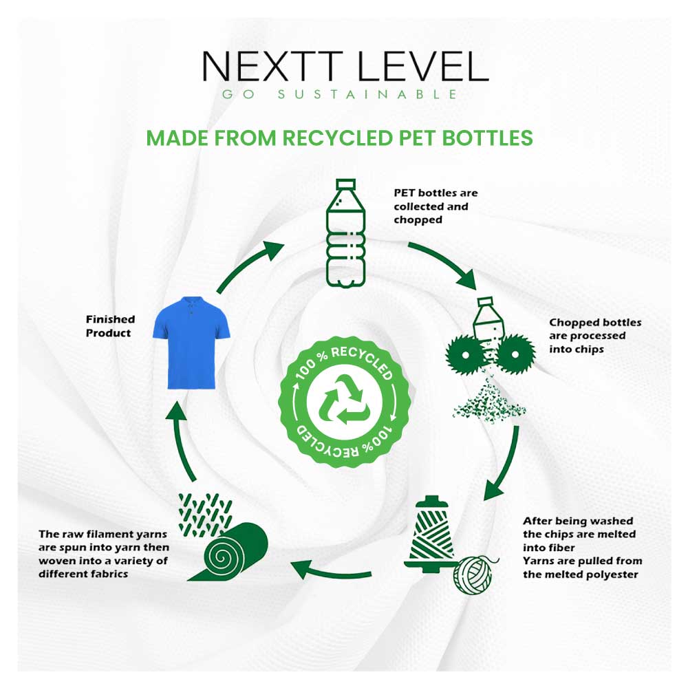 NEXTT LEVEL Recycled Polo T-Shirts