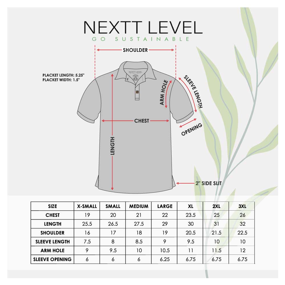 NEXTT LEVEL Recycled Polo T-Shirts