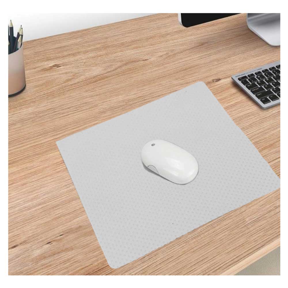 Non Slip White Fabric Mouse Pads