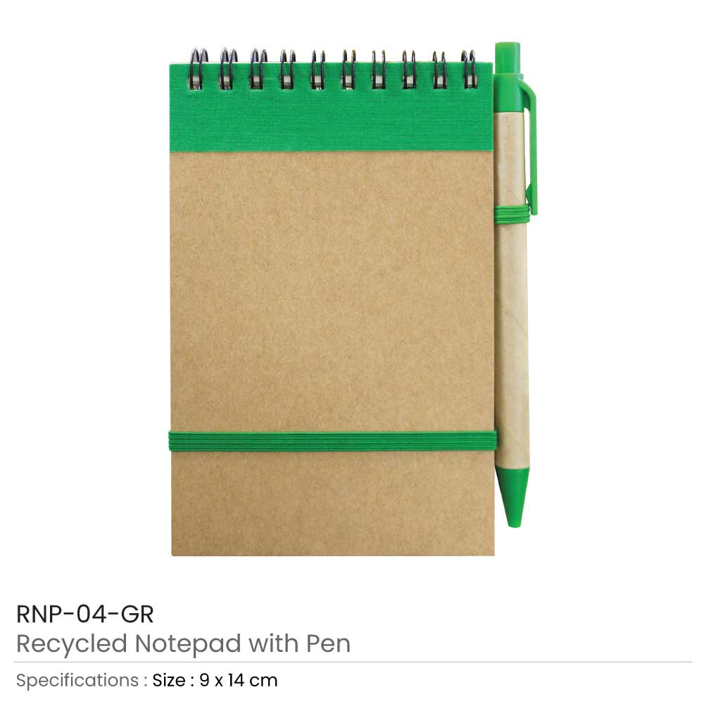 Recycled Notepads with Pen