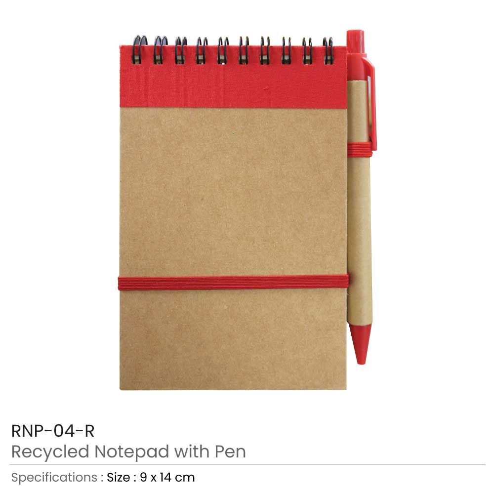 Recycled Notepads with Pen