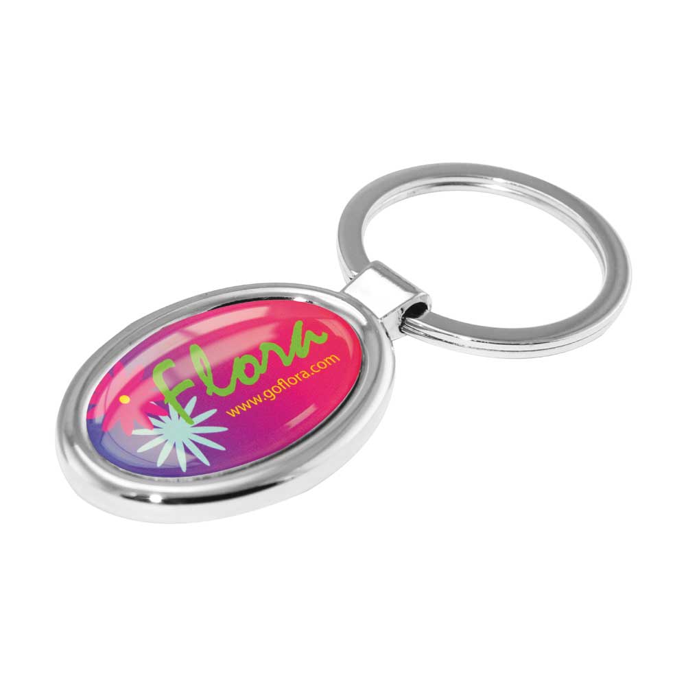 Oval Metal Keychains