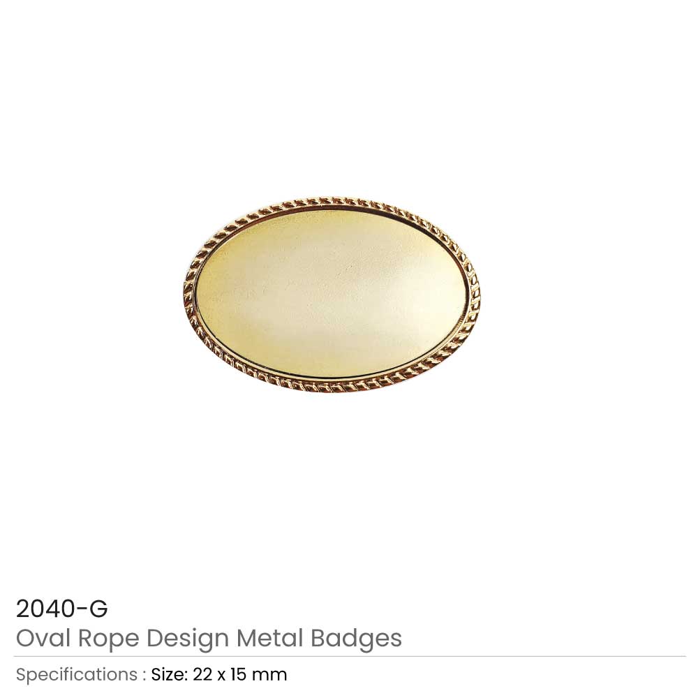 Oval Rope Design Logo Badges