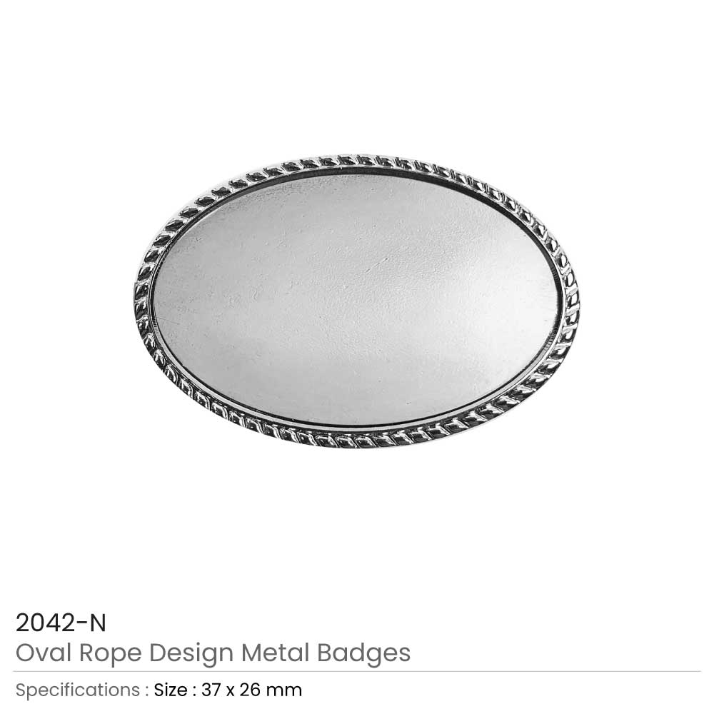 Oval Rope Design Logo Badges