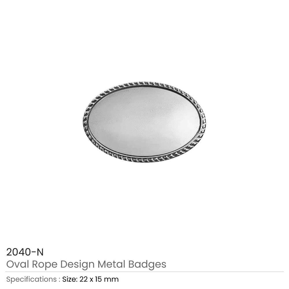 Oval Rope Design Logo Badges