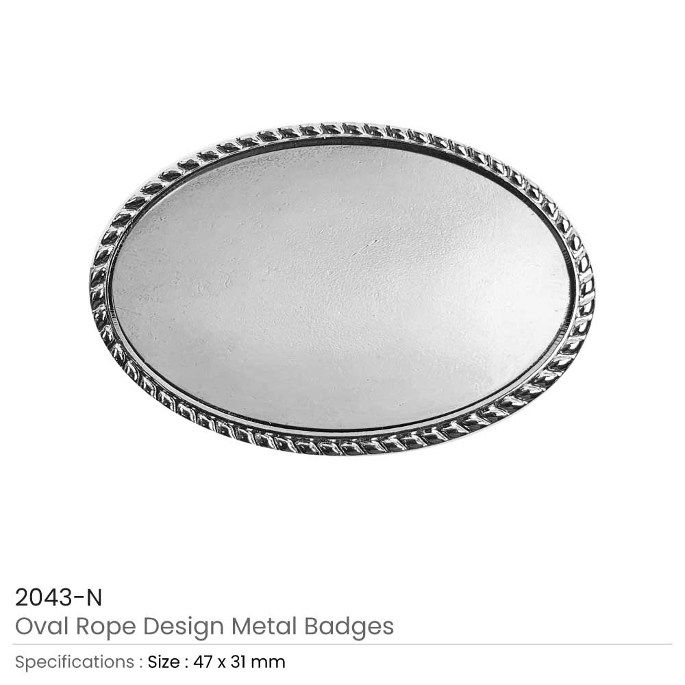 Oval Rope Design Logo Badges