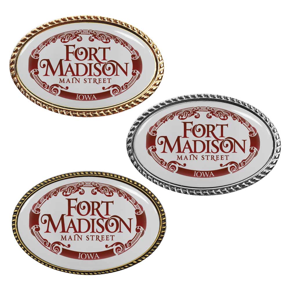 Oval Rope Design Logo Badges