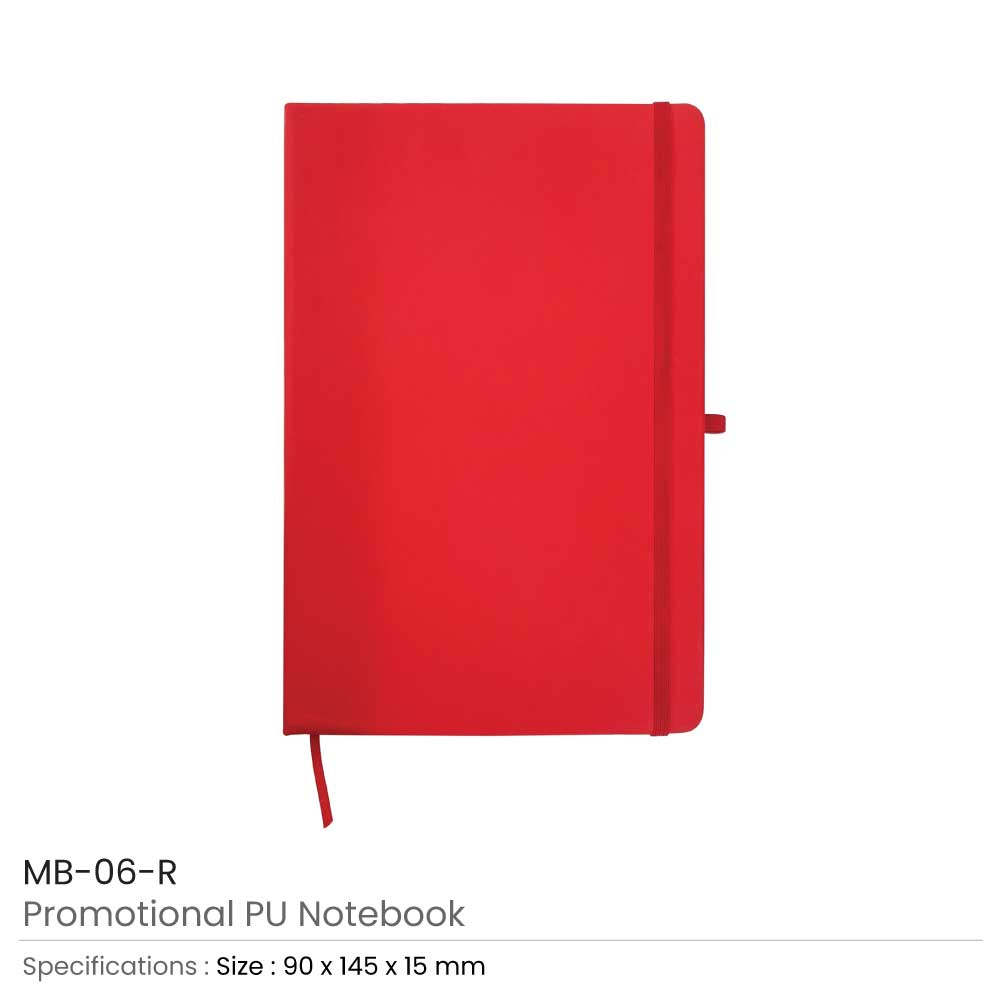 PU Leather Notebook A6 Sized