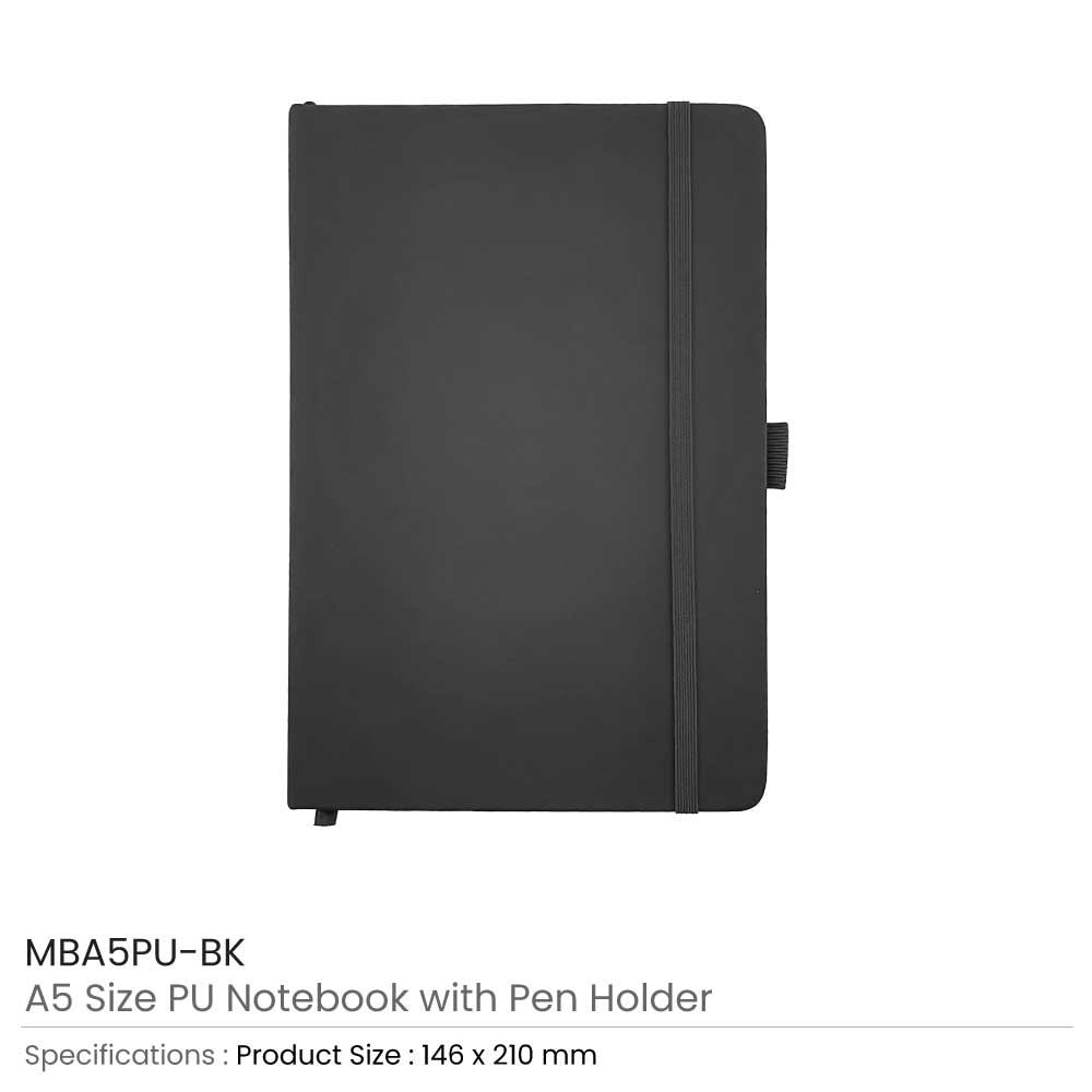 PU Notebook with Pen Holder