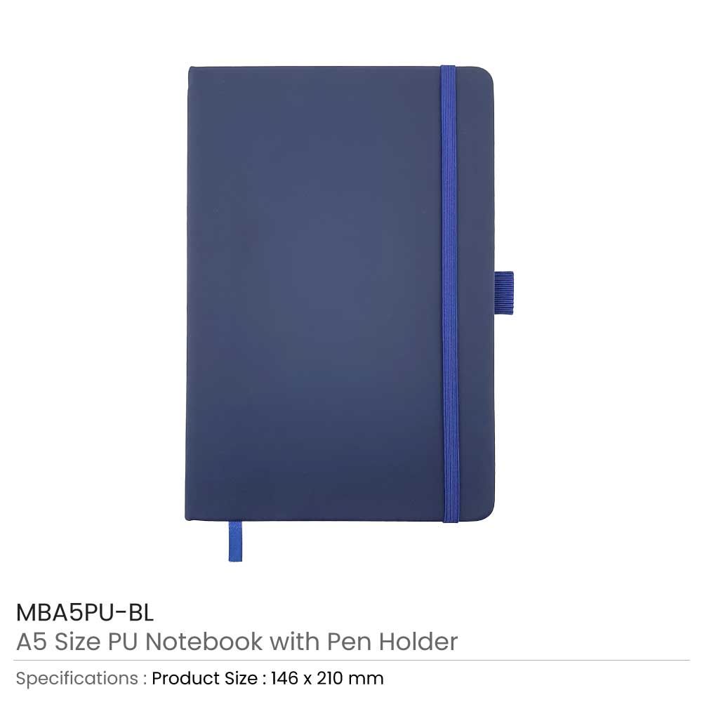 PU Notebook with Pen Holder