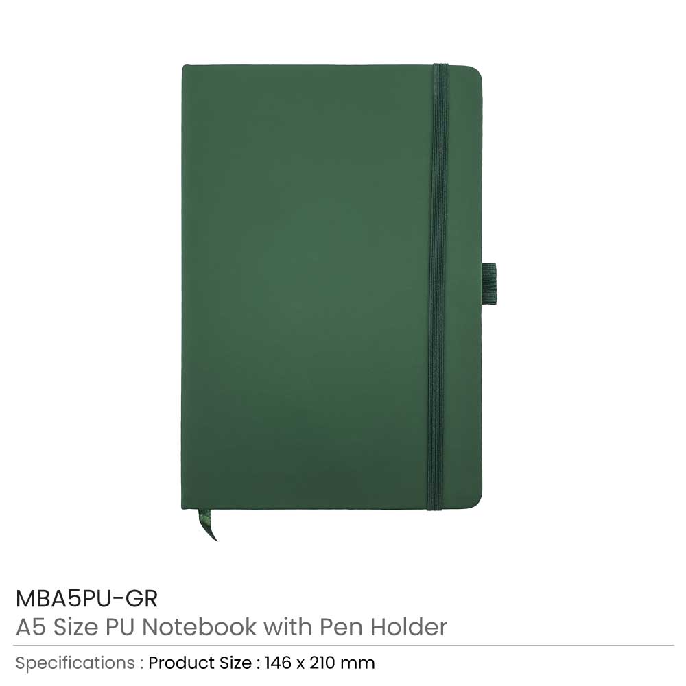 PU Notebook with Pen Holder