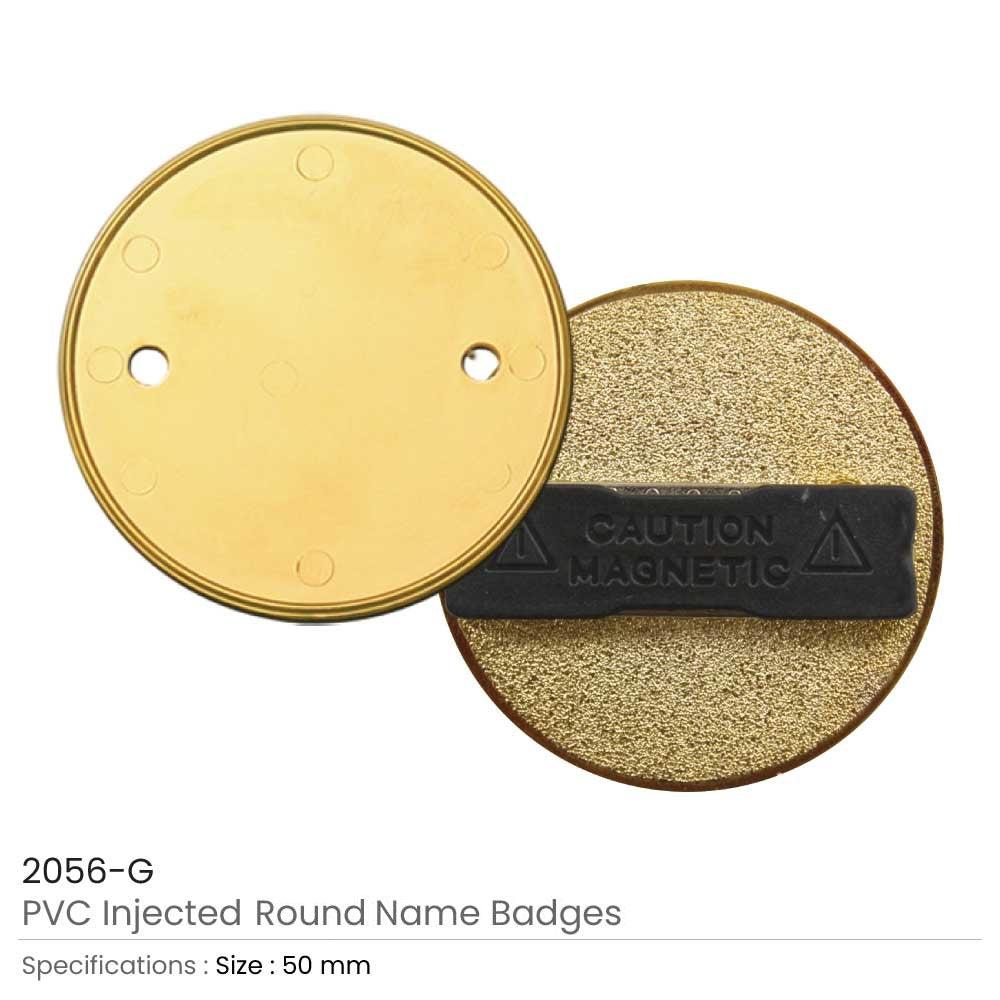 PVC Injected Round Badges