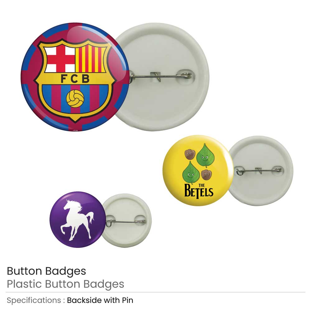 Plastic Button Badges