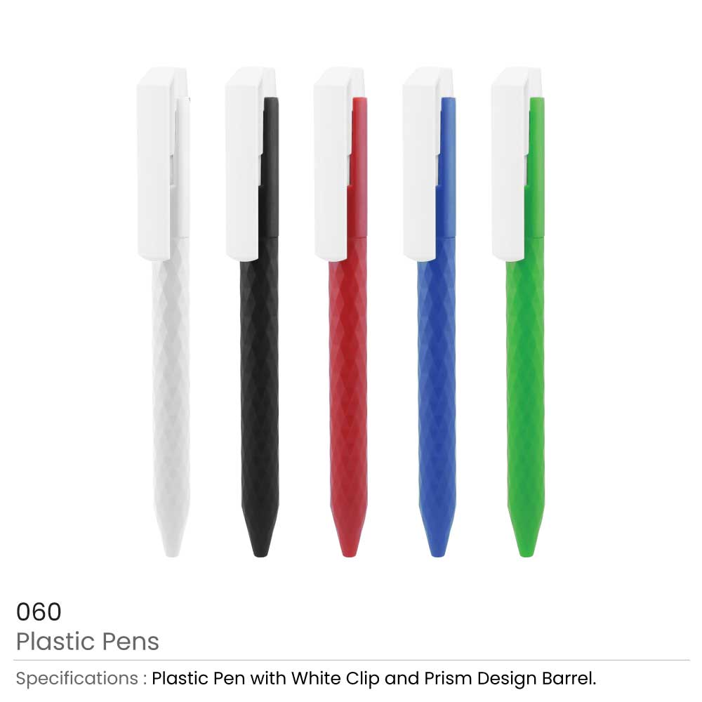 Prism Design Plastic Pens