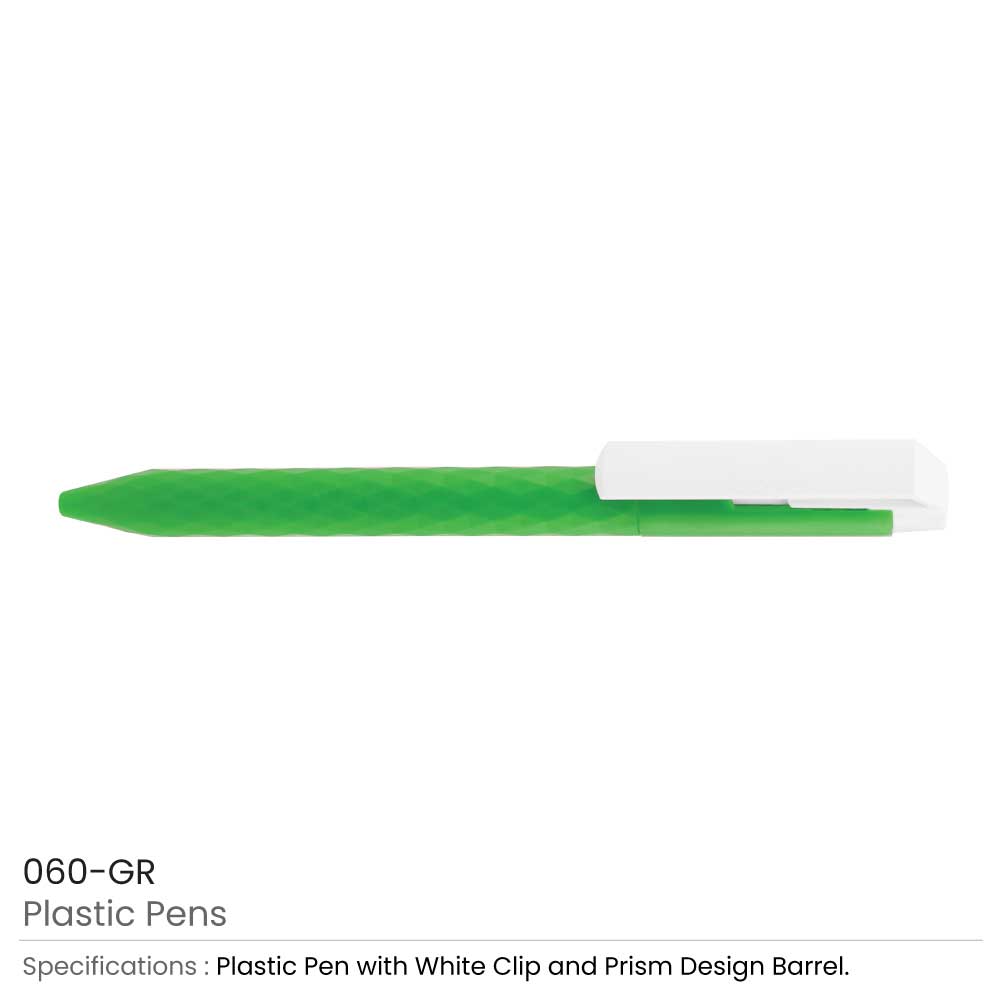 Prism Design Plastic Pens