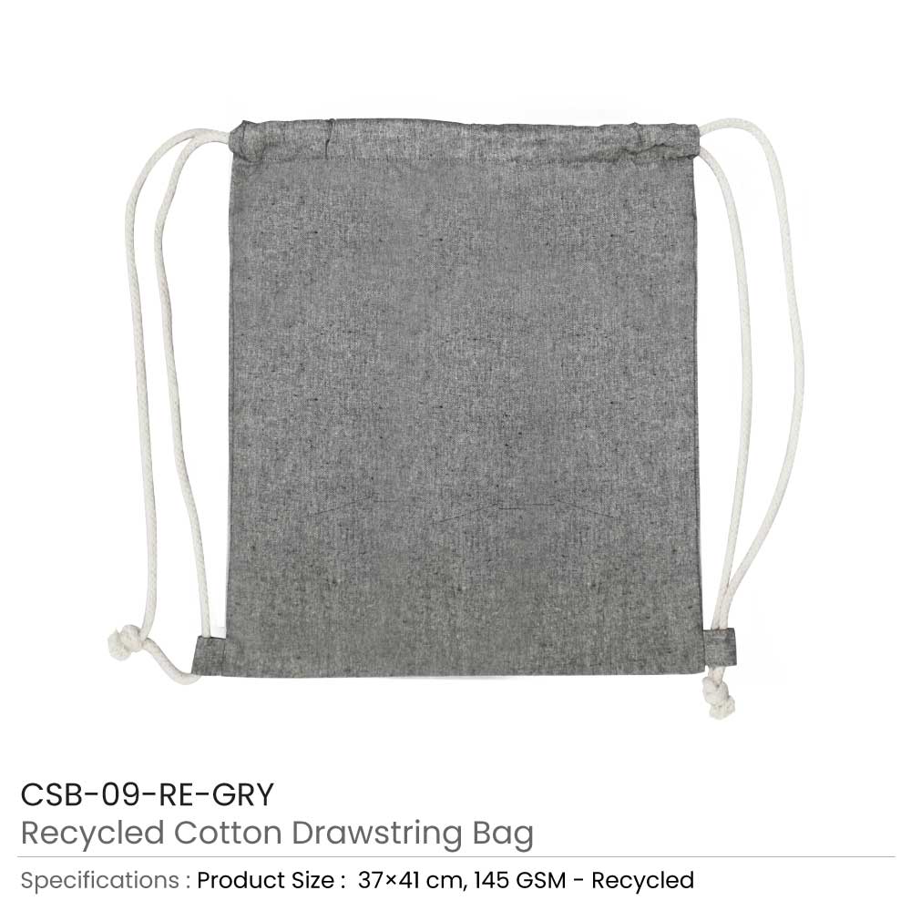 Recycled Drawstring Cotton Bags