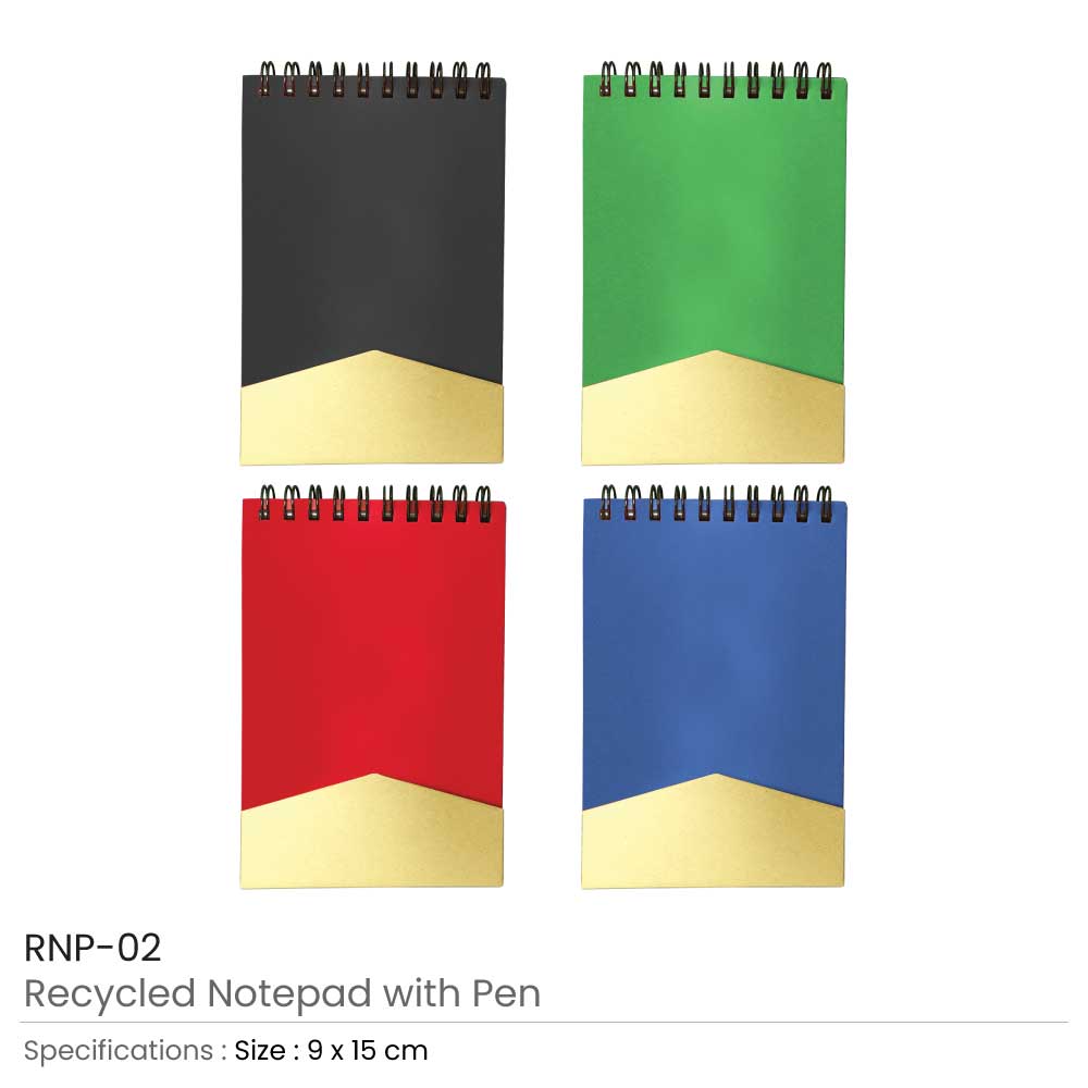 Recycled Notepad with Pen