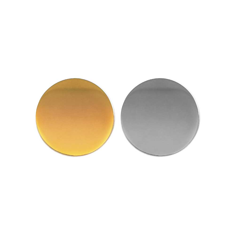 Round Flat Metal Badges 20mm