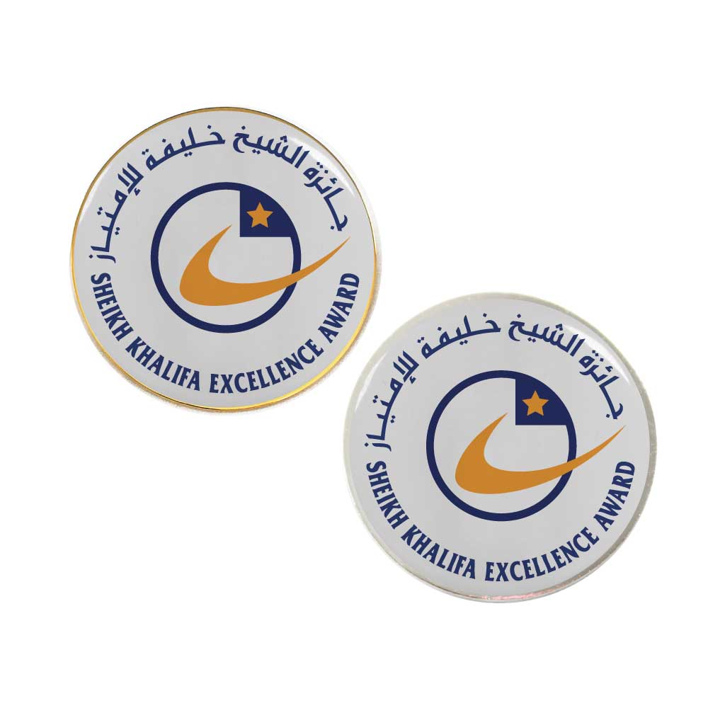 Round Flat Metal Badges