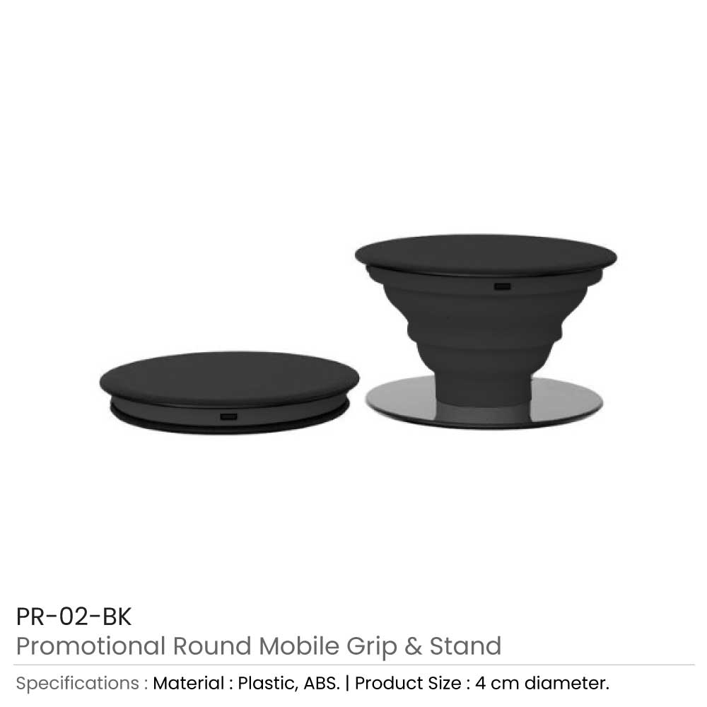 Round Mobile Grip and Stand