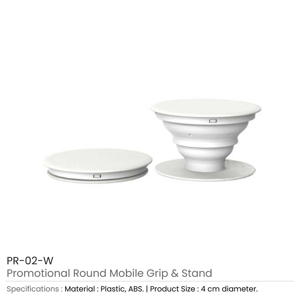 Round Mobile Grip and Stand