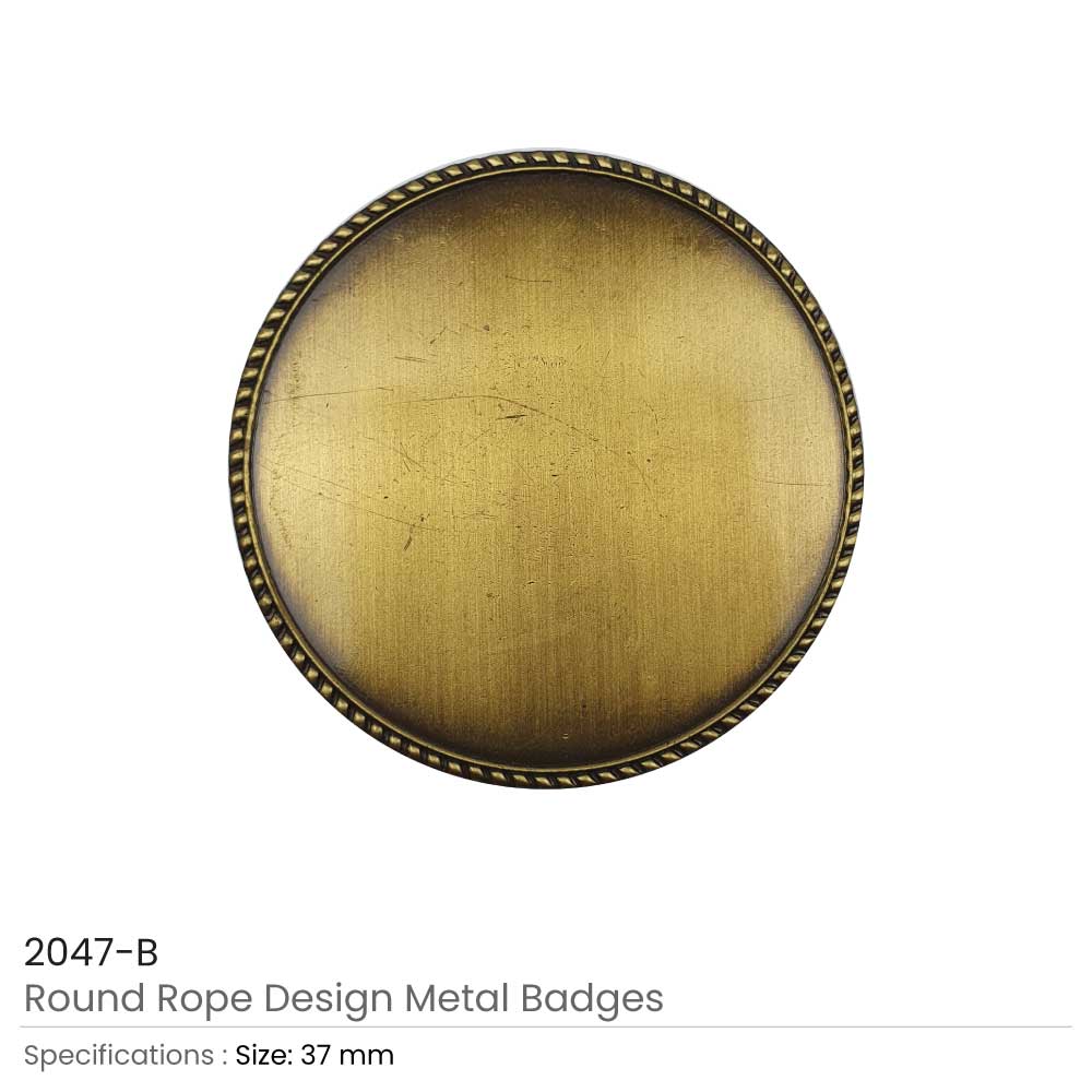 Round Rope Design Logo Badges