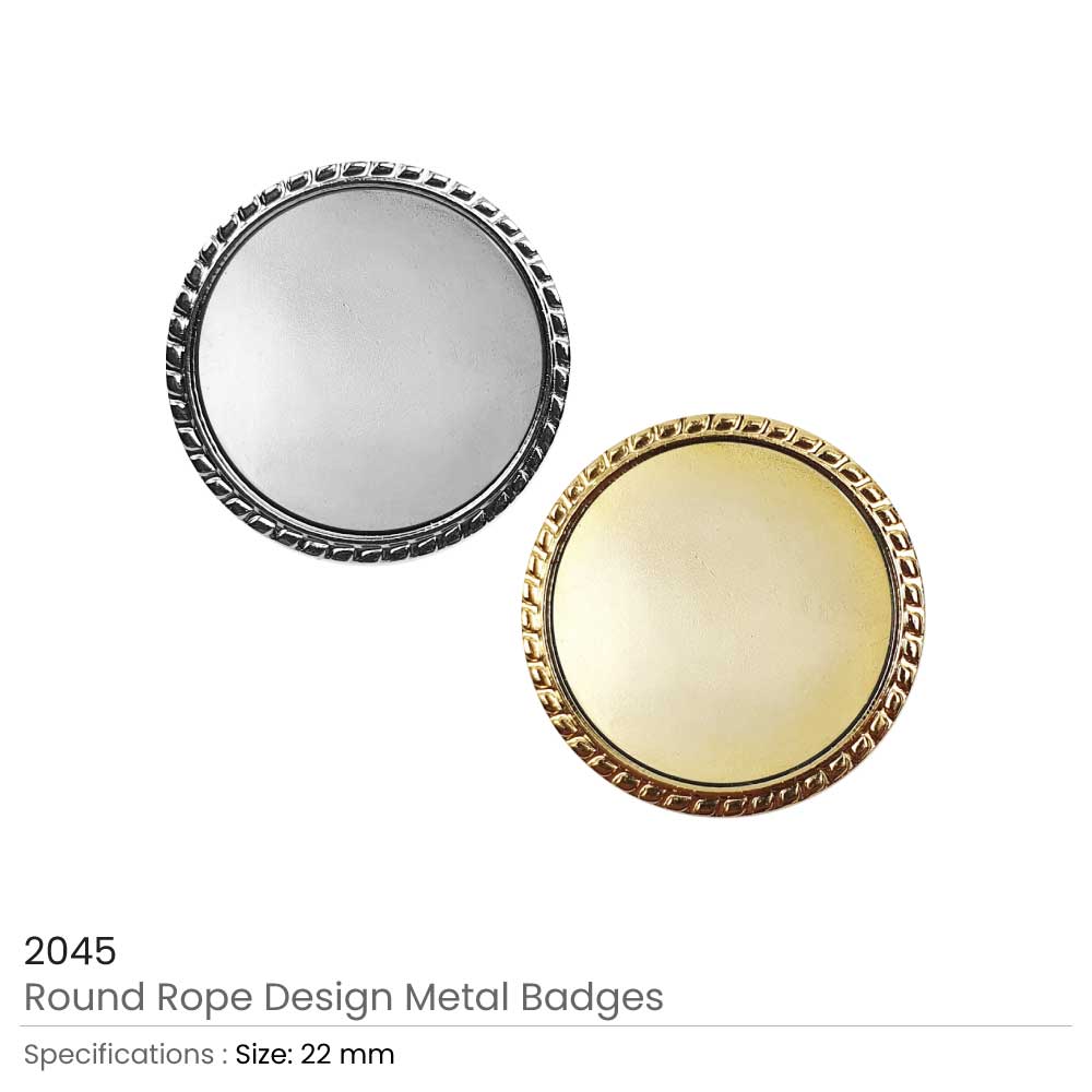 Round Rope Design Logo Badges