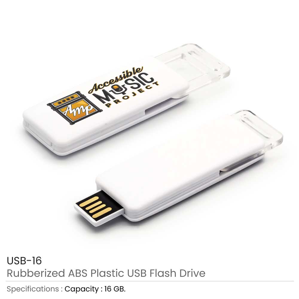 Rubberized ABS Plastic USB 16GB