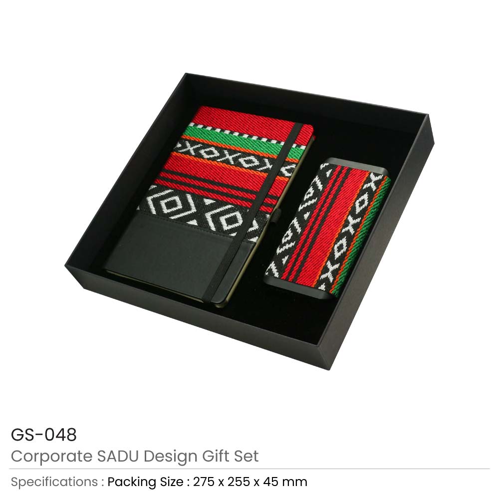 SADU Design Corporate Gift Sets with Notebook and Powerbank