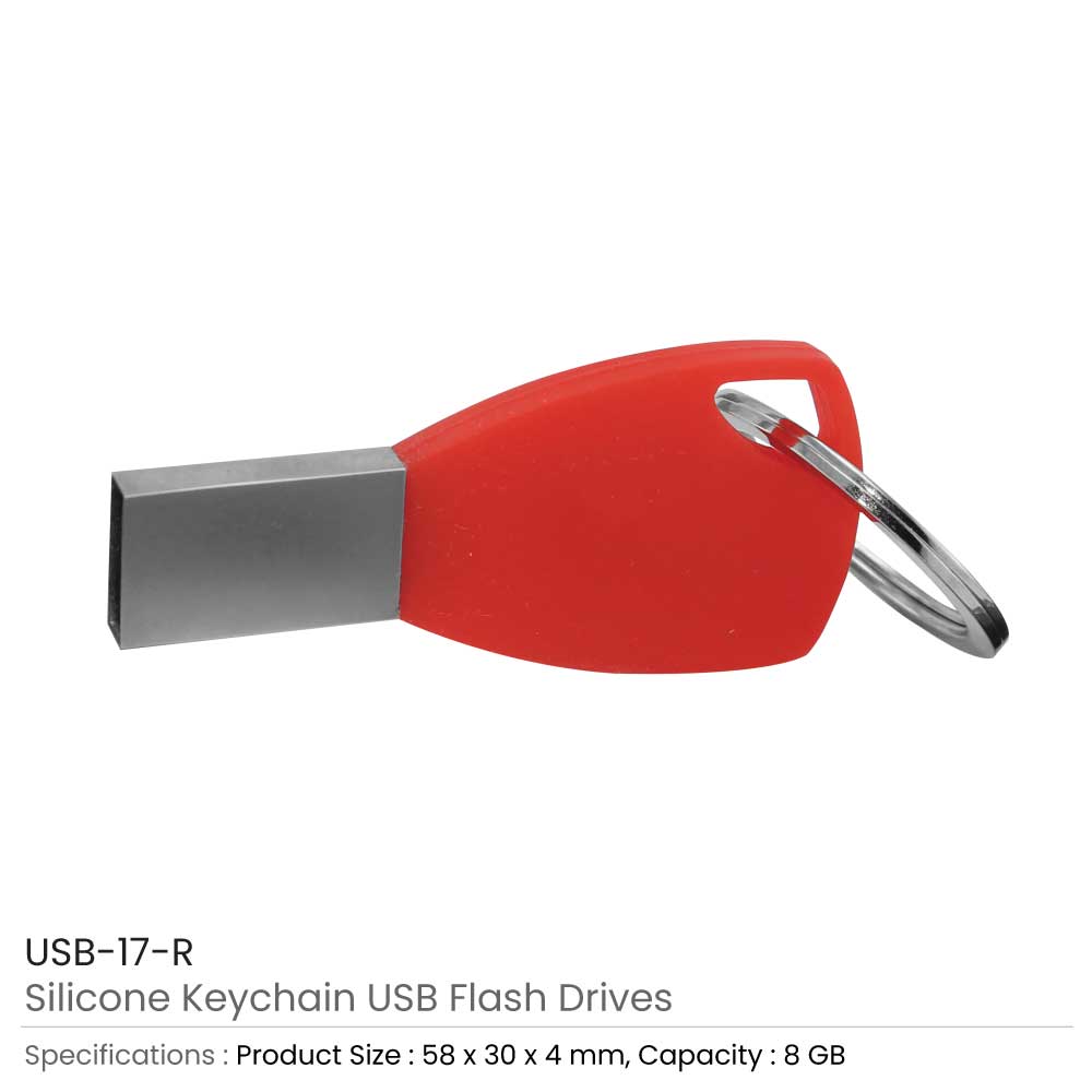 Silicone Keychain USB Flash 8GB