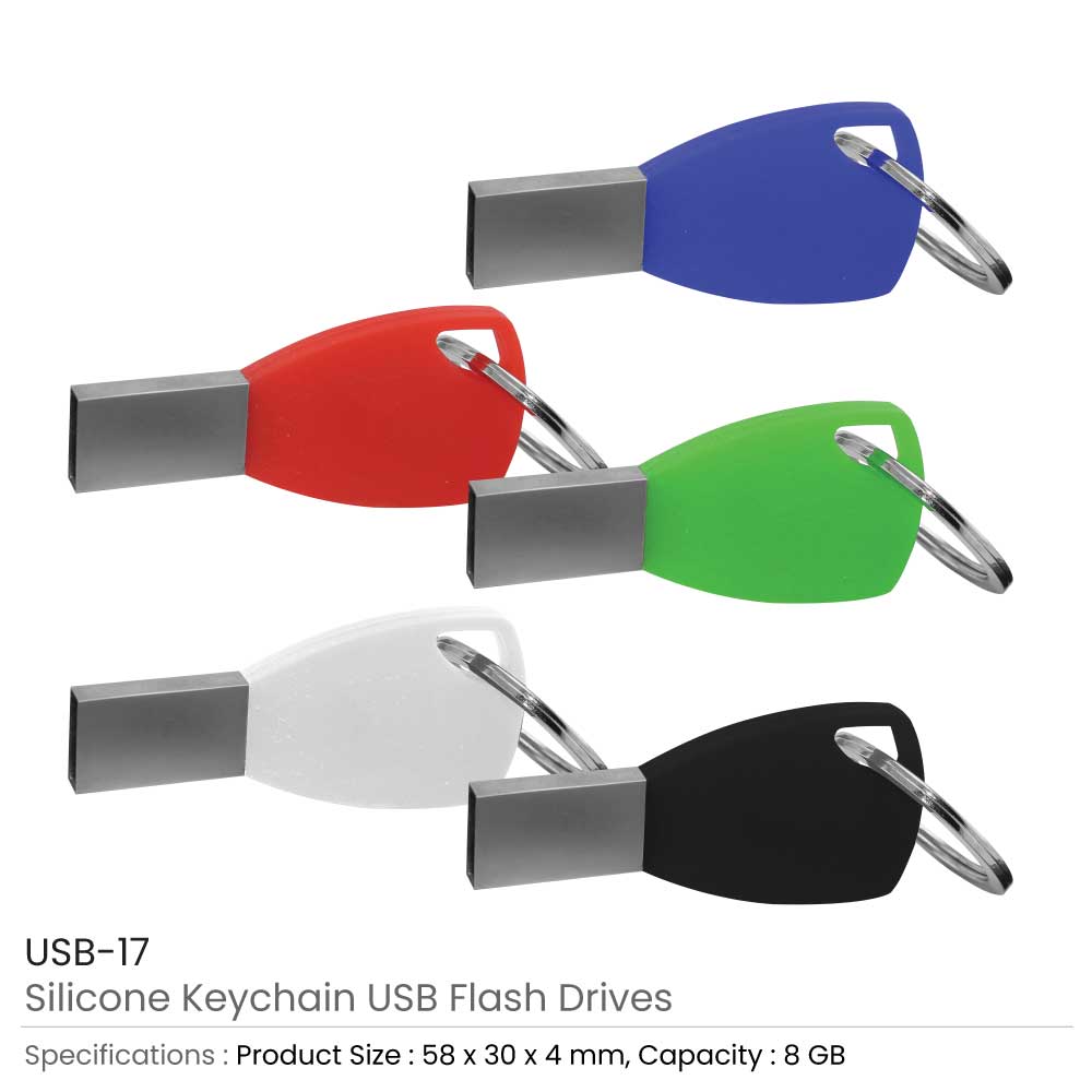 Silicone Keychain USB Flash 8GB