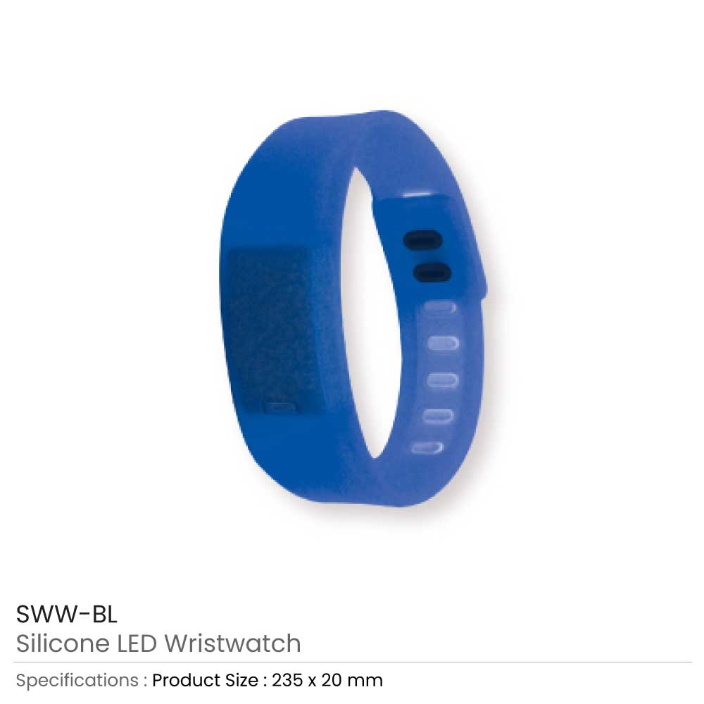 Silicone Wristbands with Digital Watch