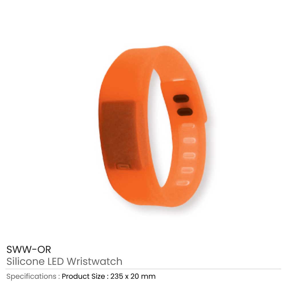 Silicone Wristbands with Digital Watch