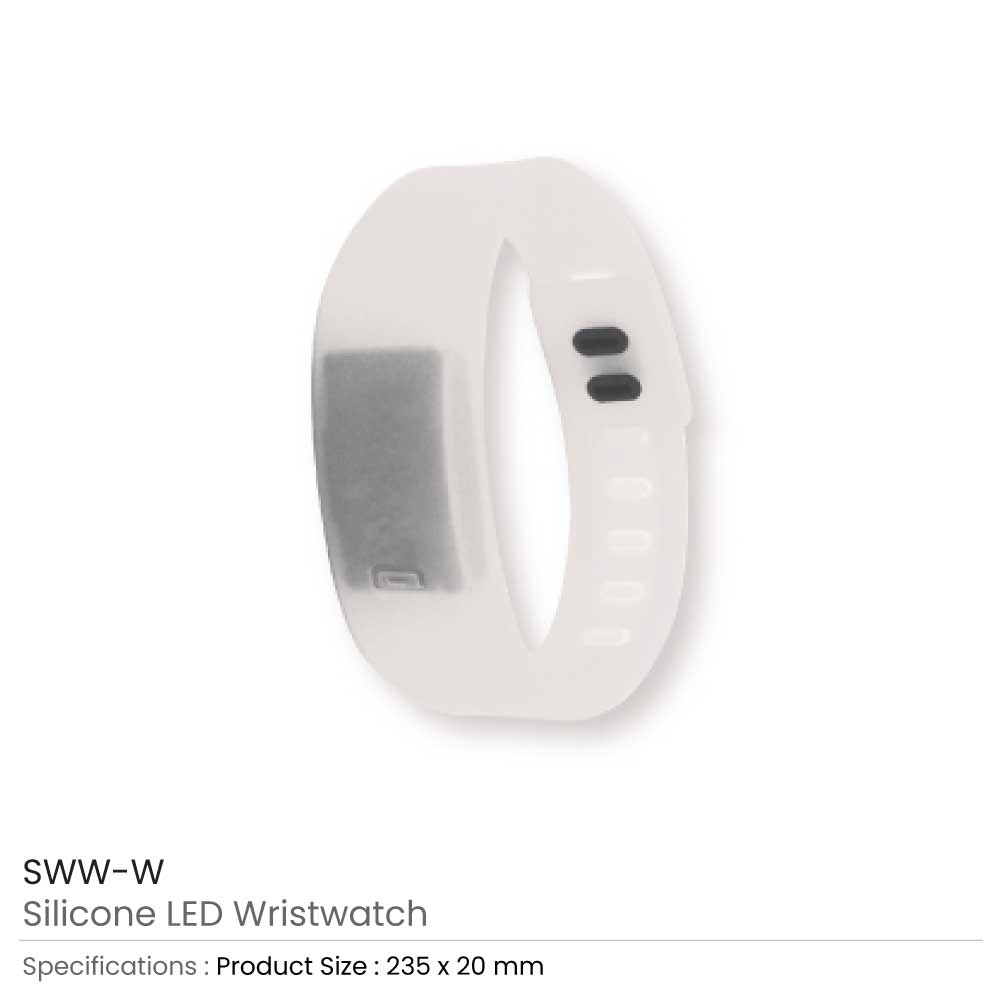 Silicone Wristbands with Digital Watch