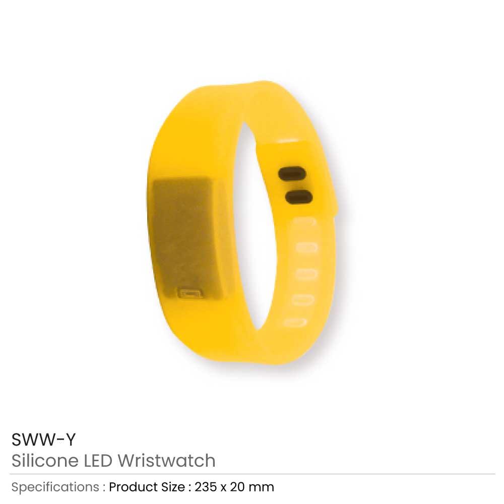 Silicone Wristbands with Digital Watch